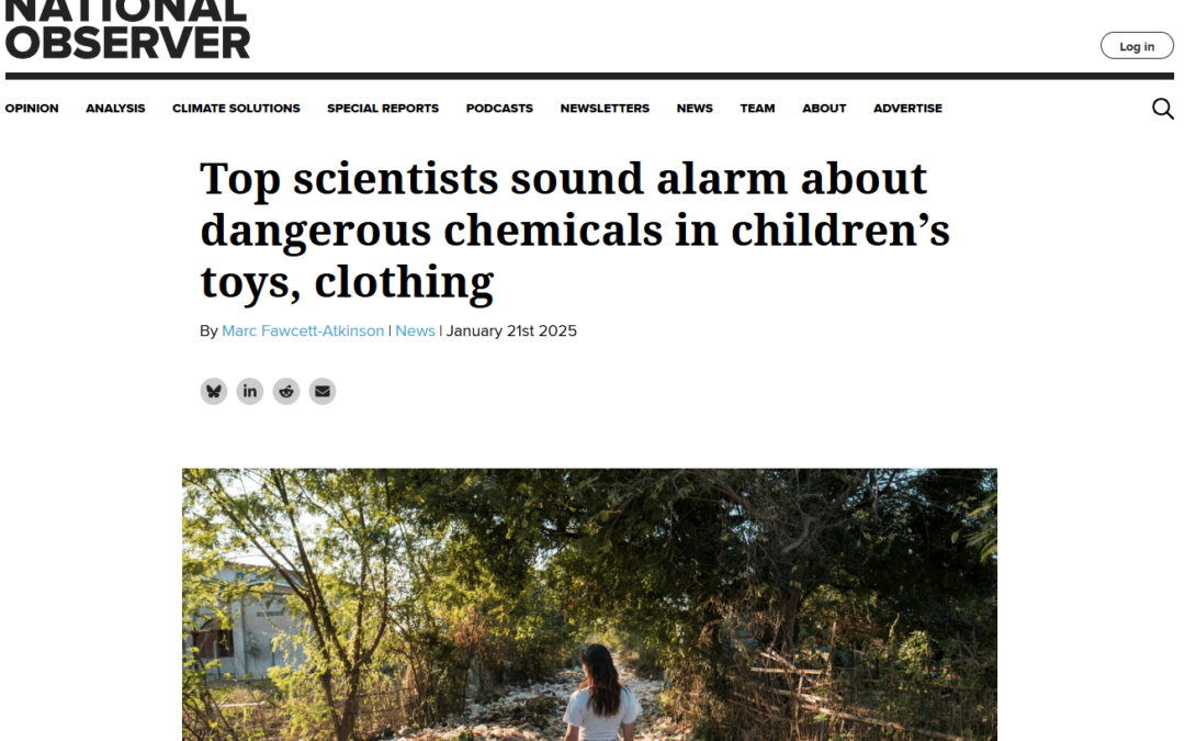 Top scientists sound alarm about dangerous chemicals in children’s toys, clothing