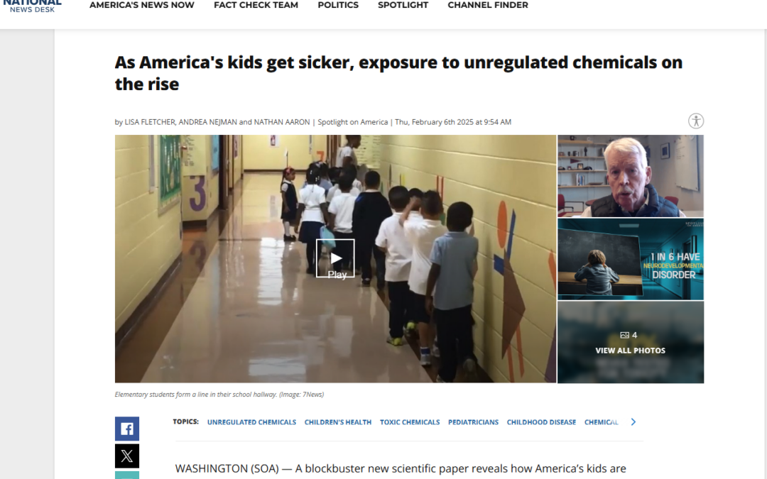 WATCH: As America’s kids get sicker, exposure to unregulated chemicals on the rise