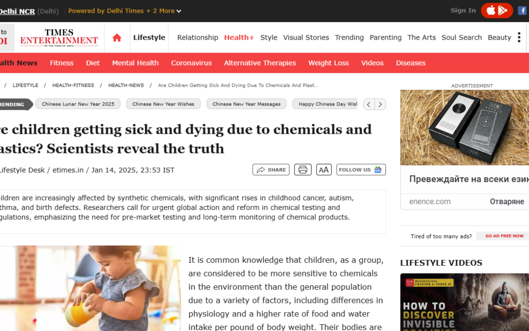 Are children getting sick and dying due to chemicals and plastics? Scientists reveal the truth